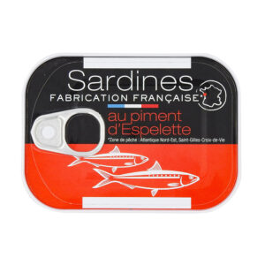 Sardines au piment d'Espelette boîte 80.5g