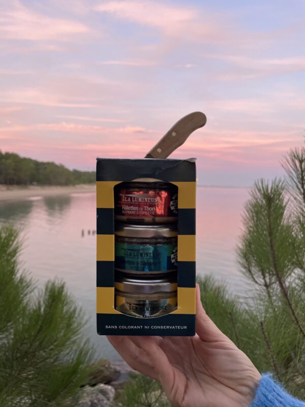 Coffret Halloween : Rillettes de Thon au Piment d'Espelette, Rillettes de Sardines au Naturel, Rillettes de Maquereaux au Vin Blanc